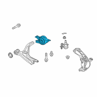 OEM 2017 Honda Civic Bracket Compliance C Diagram - 51395-TBA-A00