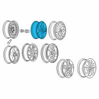 OEM 2004 Pontiac Grand Prix Wheel, Alloy Diagram - 9594213