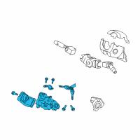 OEM 2012 Honda Crosstour Lock Assy., Steering Diagram - 06351-TE0-A11