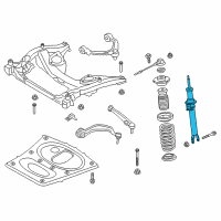 OEM 2015 BMW 550i xDrive Front Left Shock Absorber Spring Coil Strut Diagram - 31-31-7-850-115
