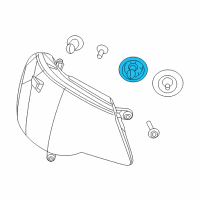 OEM 2008 Dodge Avenger Bulb Diagram - L003457K