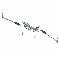 OEM Lincoln Aviator Inner Tie Rod Diagram - L1MZ-3280-D