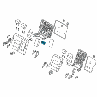 OEM 2018 Hyundai Tucson Rear Seat Armrest Cup Holder Assembly Diagram - 89930-D3000-TRY