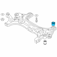 OEM 2009 Pontiac G3 Suspension Crossmember Rear Bushing Diagram - 96535066