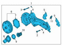 OEM Chevrolet Water Pump Housing Diagram - 12714605