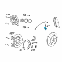 OEM Jeep Liberty Sensor-Wheel Speed Diagram - 52129178AC