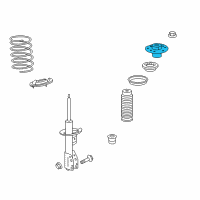 OEM 2017 Chevrolet Equinox Strut Mount Diagram - 22807232