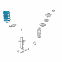 OEM 2008 Saturn Vue Coil Spring Diagram - 20926665