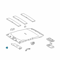 OEM Toyota Corolla Sunvisor Holder Diagram - 74348-AC010-B4