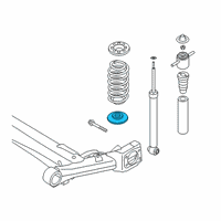 OEM 2021 Hyundai Venue Rear Spring Pad, Lower Diagram - 55333-K2000