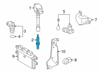 OEM 2020 Nissan Versa Spark Plug Diagram - 22401-5RL1B