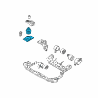 OEM 2009 Hyundai Accent Engine Mounting Bracket Assembly Diagram - 21810-1E000