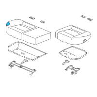 OEM 2013 Kia Forte Pad Assembly-Rear Seat Cushion Diagram - 892501M100