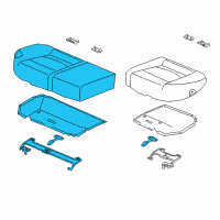 OEM 2011 Kia Forte Cushion Assembly-Rear RH Diagram - 892001M120DAY