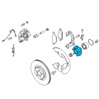 OEM 2015 Lincoln MKC Hub Diagram - GV6Z-1104-A