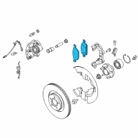 OEM 2018 Lincoln MKC Front Pads Diagram - CV6Z-2001-N