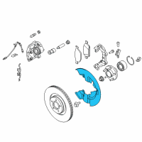 OEM 2016 Lincoln MKC Splash Shield Diagram - EJ7Z-2K004-A