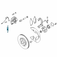 OEM 2014 Ford Transit Connect Brake Pads Spring Diagram - CV6Z-2B486-A