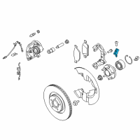 OEM 2017 Lincoln MKC Front Speed Sensor Diagram - HV6Z-2C204-A