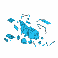 OEM Lincoln AC & Heater Assembly Diagram - CT4Z-19B555-K