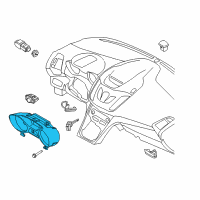 OEM 2019 Ford Escape Cluster Assembly Diagram - JJ5Z-10849-TA