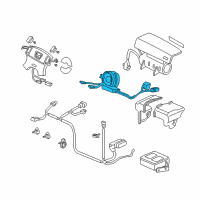 OEM 2001 Honda CR-V Reel Assembly, Cable Diagram - 77900-S10-A11