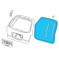 OEM 2005 Ford Freestar Weatherstrip Diagram - 3F2Z-17404A06-BA