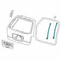 OEM 1999 Ford Windstar Pillar Molding Diagram - XF2Z-16410A06-AAA