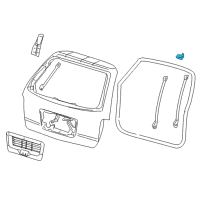 OEM 2004 Ford Freestar Hinge Diagram - 3F2Z-1742900-AA