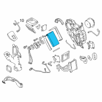 OEM 2011 Nissan Quest EVAPORATOR Assembly - Rear Diagram - 27411-CN000