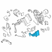 OEM 2012 Nissan Quest Core Assembly Rear Heater Diagram - 27325-1JA1A