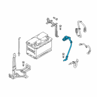 OEM 2019 Kia Optima Battery Sensor Assembly Diagram - 37180G0100