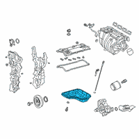 OEM 2019 Lexus UX250h Pan Sub-Assembly, Oil, N Diagram - 12102-24020