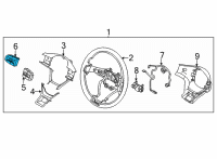 OEM 2022 Kia K5 Switch Assembly-STRG Rem Diagram - 96710L2030