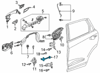 OEM 2022 Acura MDX Checker Complete, Rear Diagram - 72840-TYA-A01