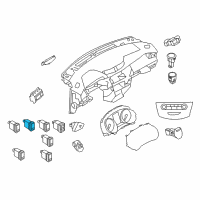 OEM 2019 Nissan Rogue Switch Assy-Back Door Opener Diagram - 25261-4BA0A