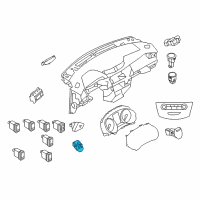 OEM 2019 Nissan Rogue Switch Assy-Ignition Diagram - 25150-4BJ0C