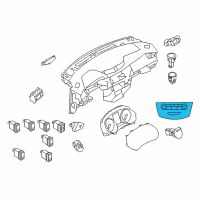 OEM 2017 Nissan Rogue Sport Controller Assy-Air Conditiner Diagram - 27500-7FA0A