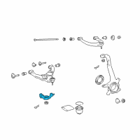 OEM Lexus GX470 Front Lower Ball Joint Attachment, Right Diagram - 48625-60010