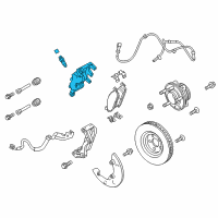 OEM 2019 Lincoln MKT Caliper Diagram - DG1Z-2B121-A