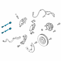 OEM 2016 Ford Police Interceptor Utility Guide Pin Diagram - GB5Z-2C150-A