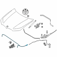 OEM 2021 BMW X6 Bowden Cable Diagram - 51-23-7-418-204