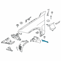 OEM 2013 BMW X5 Supplementary Part, Wheel Arch, Right Diagram - 51-71-7-325-402