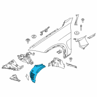 OEM 2018 BMW X6 Cover, Wheel Arch, Frontsection, Frontright Diagram - 51-71-7-335-112