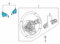 OEM 2021 Nissan Rogue Switch Assembly-Auto Transmission, Steering Diagram - 25549-6RA0A