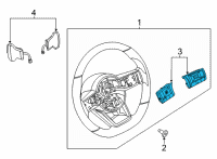 OEM Nissan Rogue Switch Assembly-Steering Wheel Diagram - 25550-6RF2A