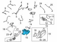 OEM Lincoln VALVE - EXHAUST GAS RECIRCULAT Diagram - LX6Z-9D475-A