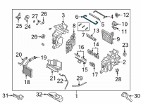 OEM Kia Sorento Seal-Duct NO1 Diagram - 97245P2000