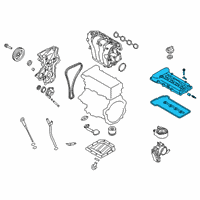 OEM Kia Forte Koup Cover Assembly-Rocker Diagram - 224102B612