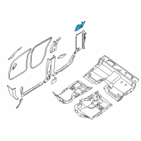 OEM 2006 Nissan Frontier GARNISH-Lock Pillar , Lower RH Diagram - 76936-EA000